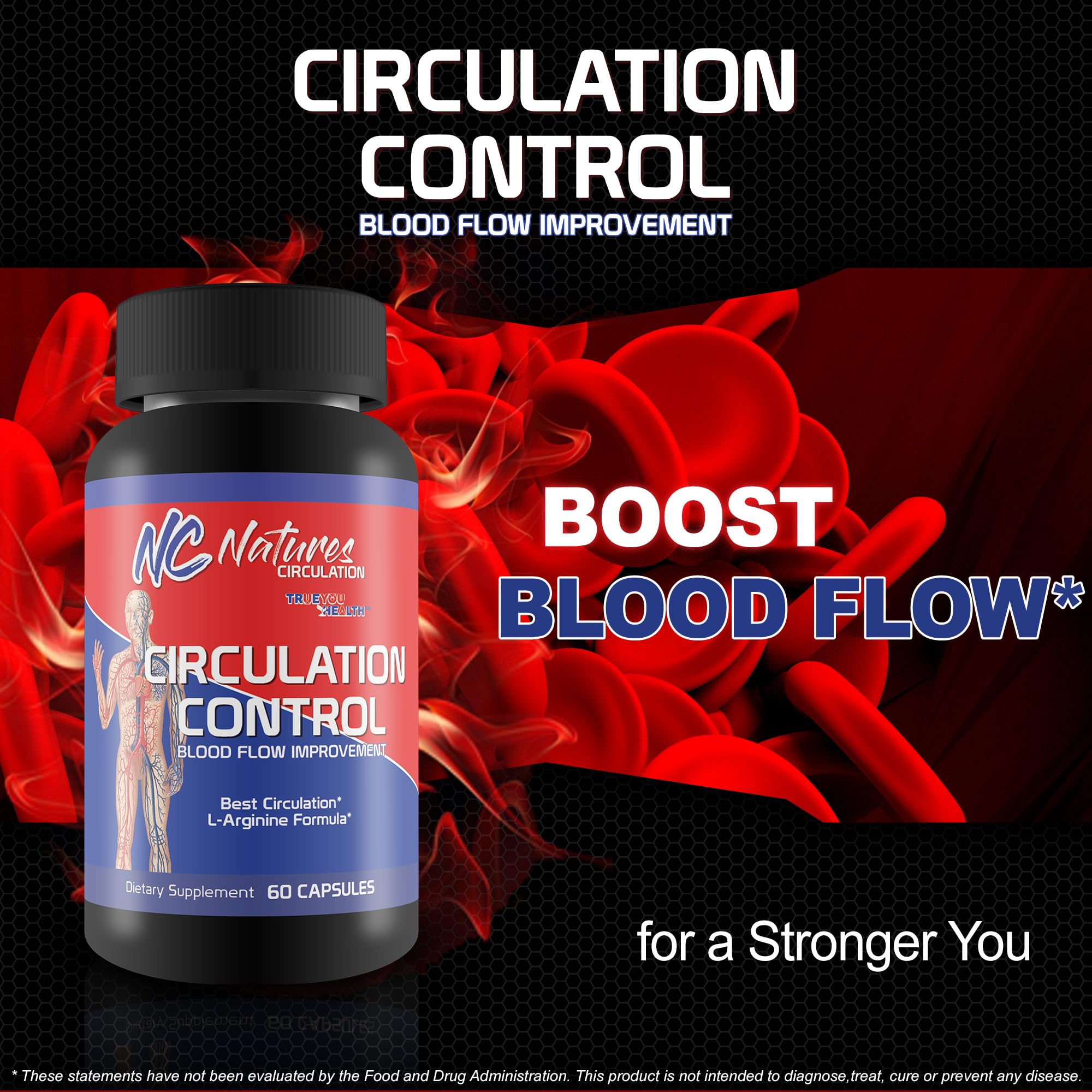 True You Health Circulation Control back-of-label details nutrient delivery highlights