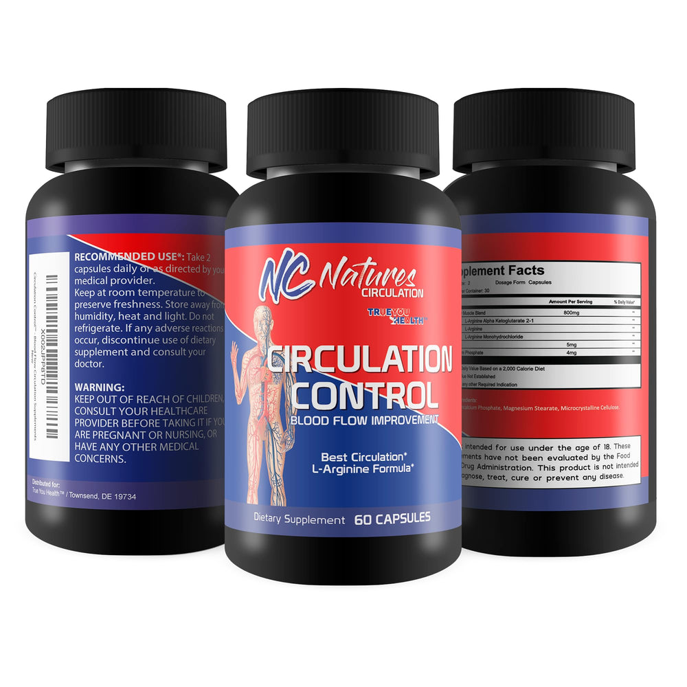 True You Health Circulation Control packaging box on counter signaling USA-made quality