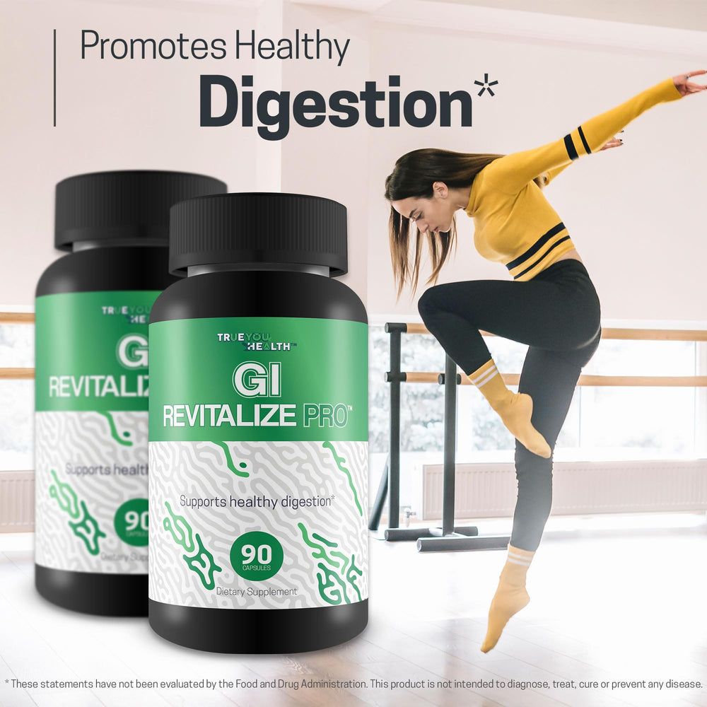 True You Health GI Revitalize Pro USA-made formula promotes consistent GI wellness.
