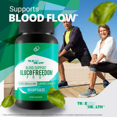True You Health Gluc0 Freedom Pro ingredients chart highlights natural formulation for safety.