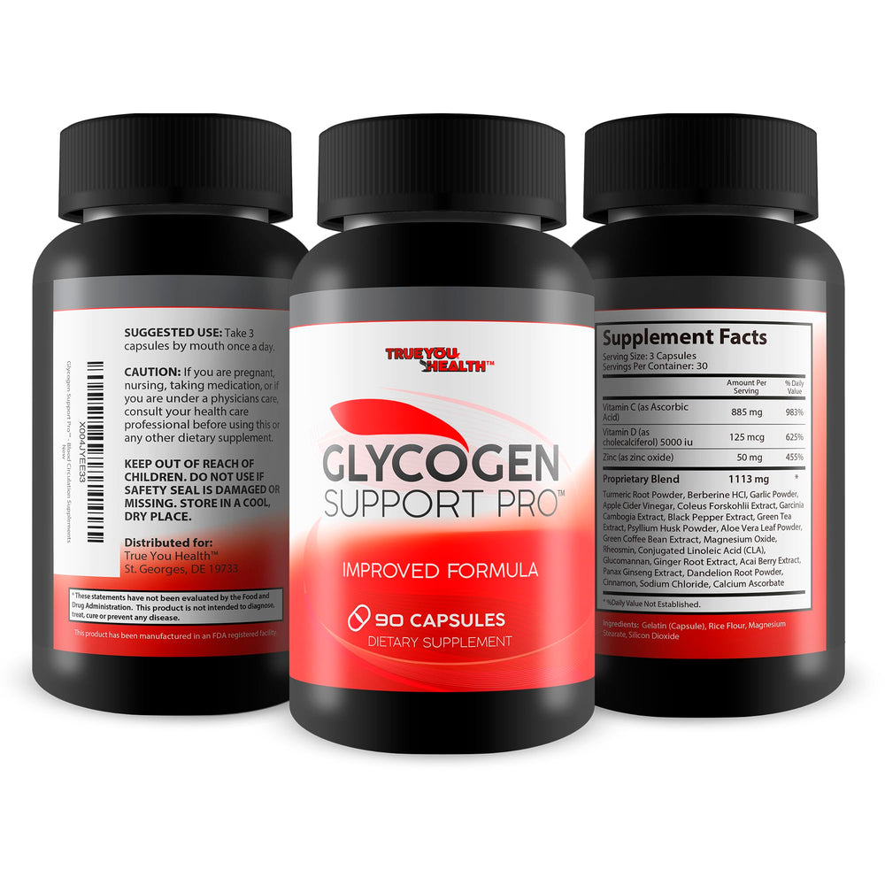 True You Health Glycogen Support Pro with berberine for improved absorption