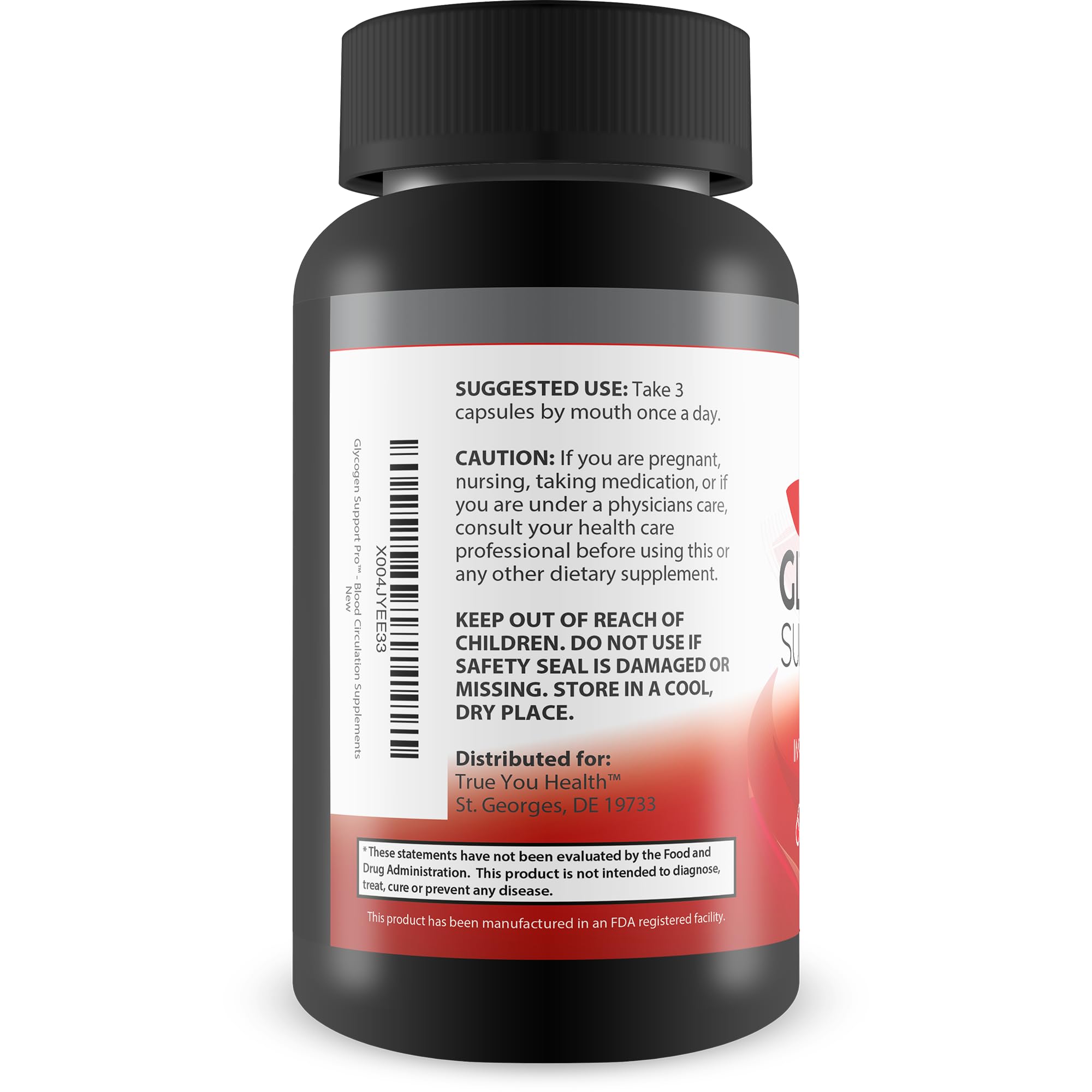 True You Health Glycogen Support Pro with ginger and turmeric for natural support