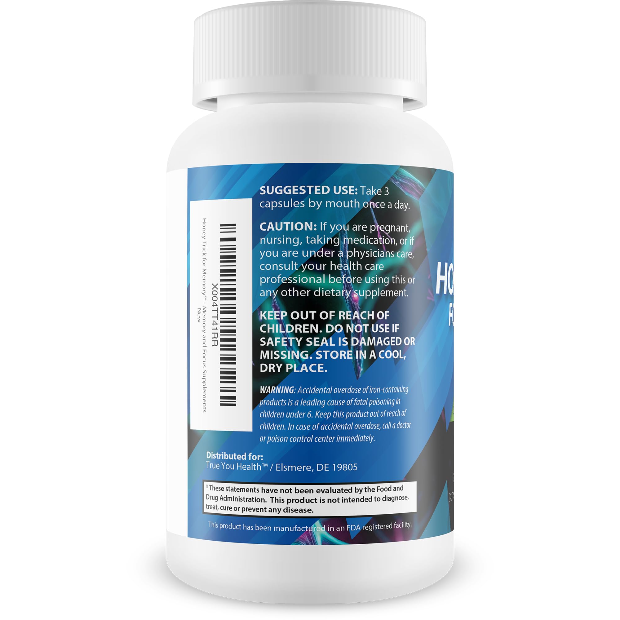 True You Health Honey Trick vision support imagery for clarity.