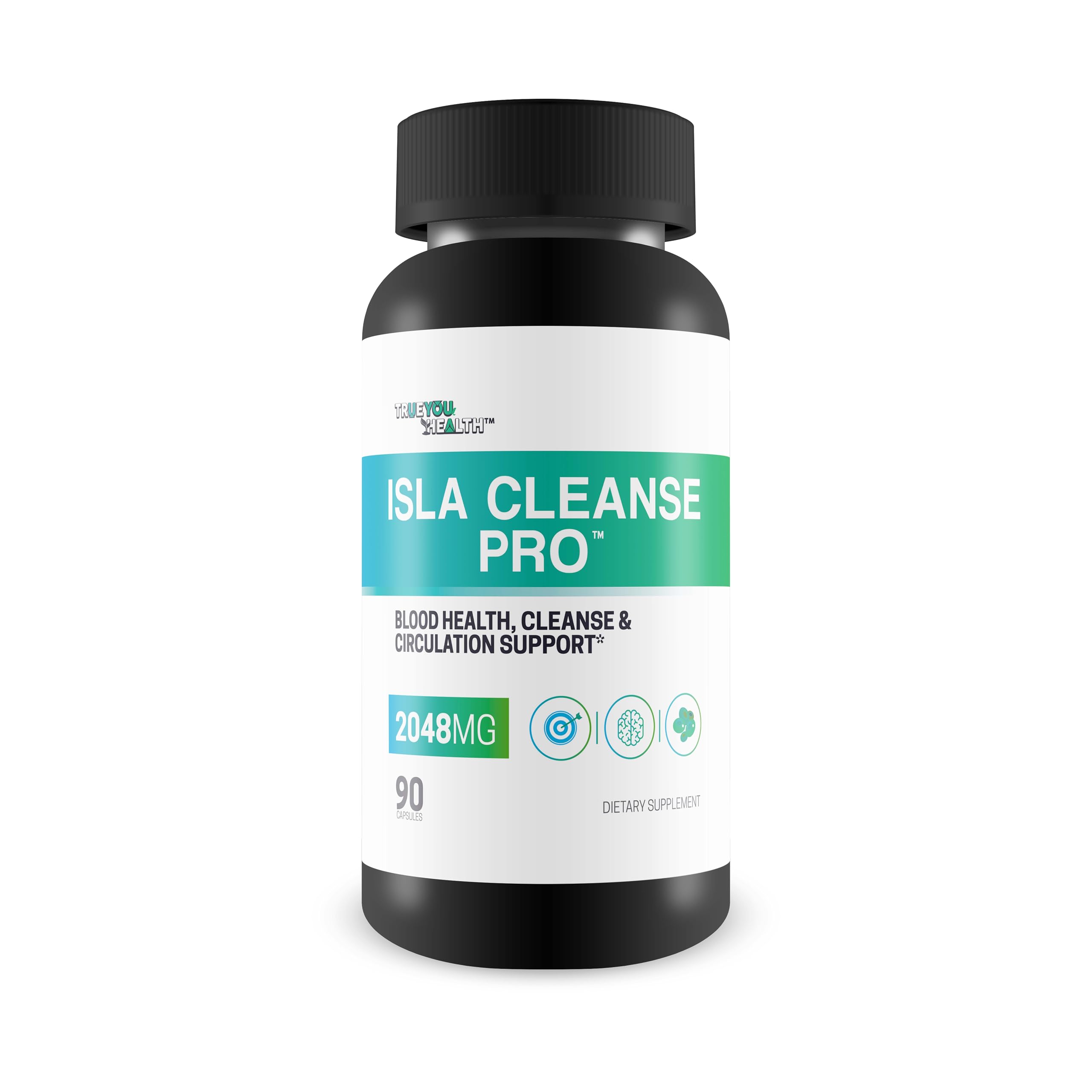 True You Health Isla Cleanse Pro bottle front view for full body detox support