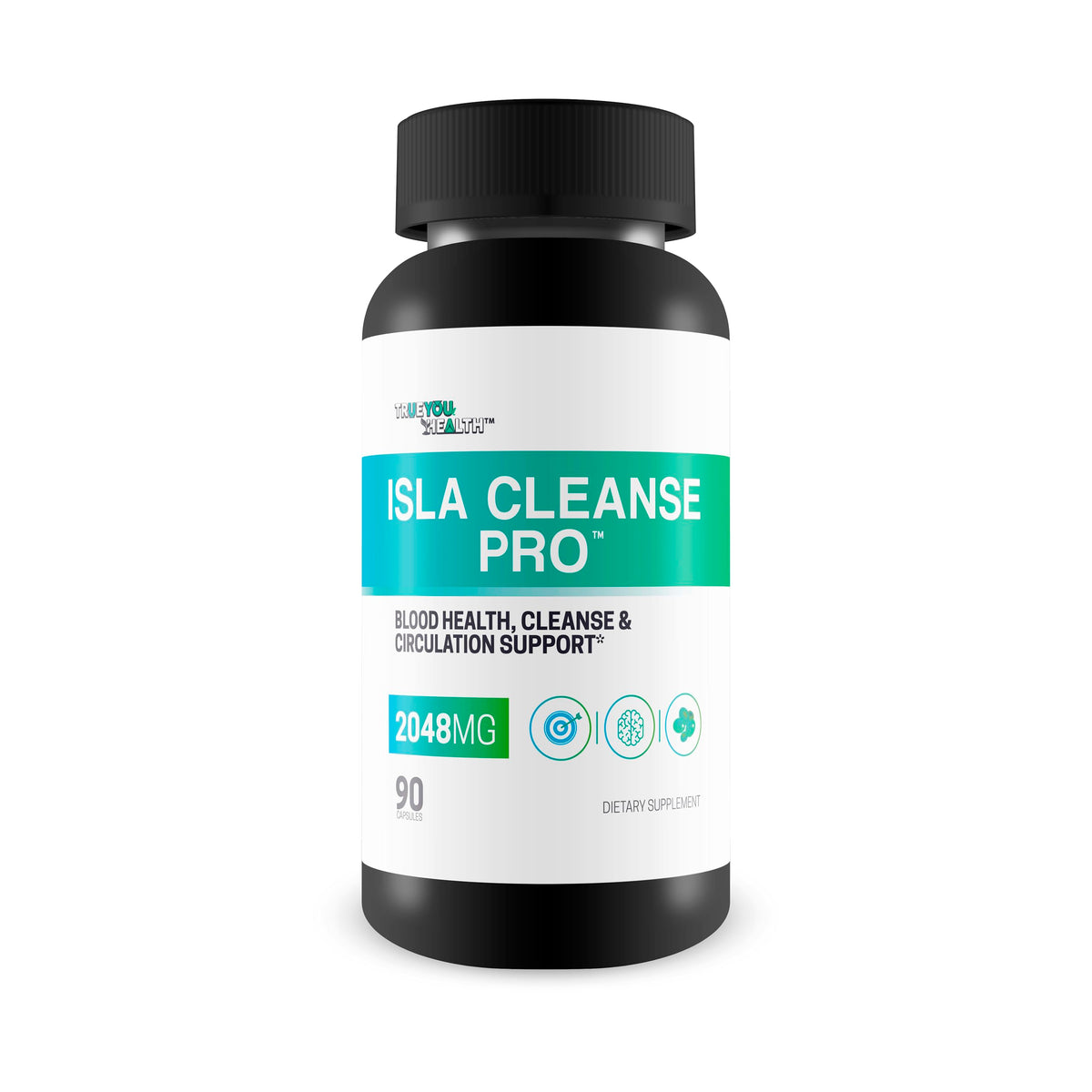 True You Health Isla Cleanse Pro bottle front view for full body detox support