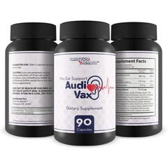 Label detail shows vitamins and minerals for ear nourishment.