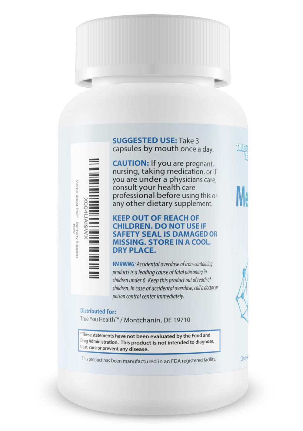 Memo Boost Pro Lion's Mane capsule closeup for nerve health.