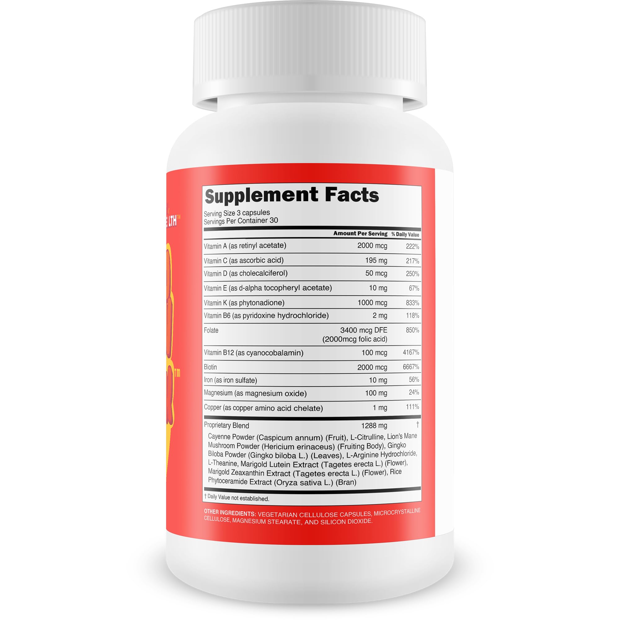 True You Health men's circulation supplement capsules on table highlighting cardiovascular wellness.