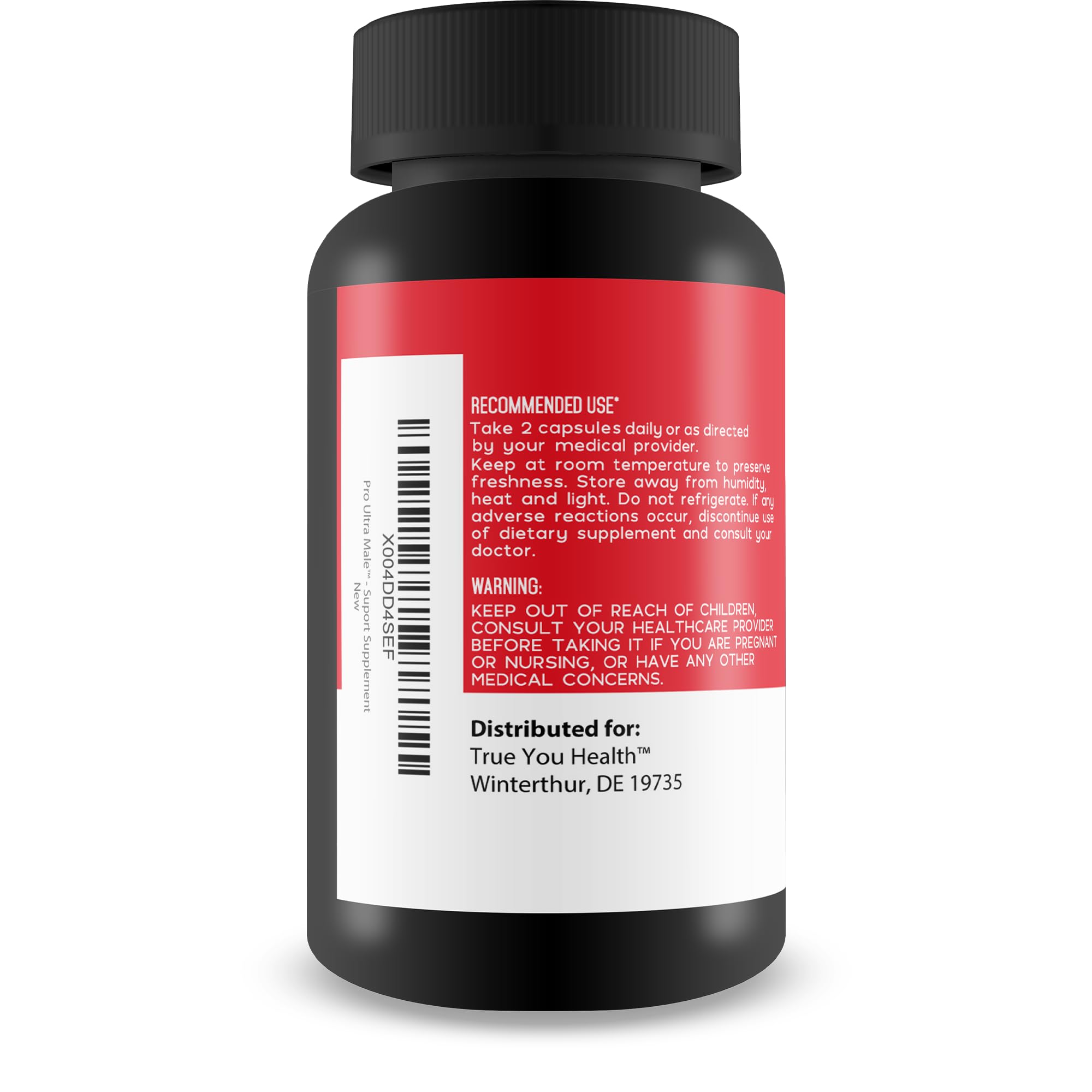 True You Health Pro Ultra Male bottle on desk for daily routine.
