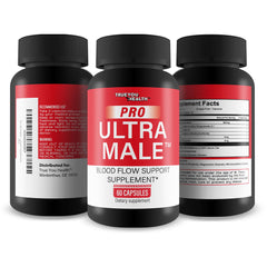 True You Health Pro Ultra Male USA manufactured seal on packaging.