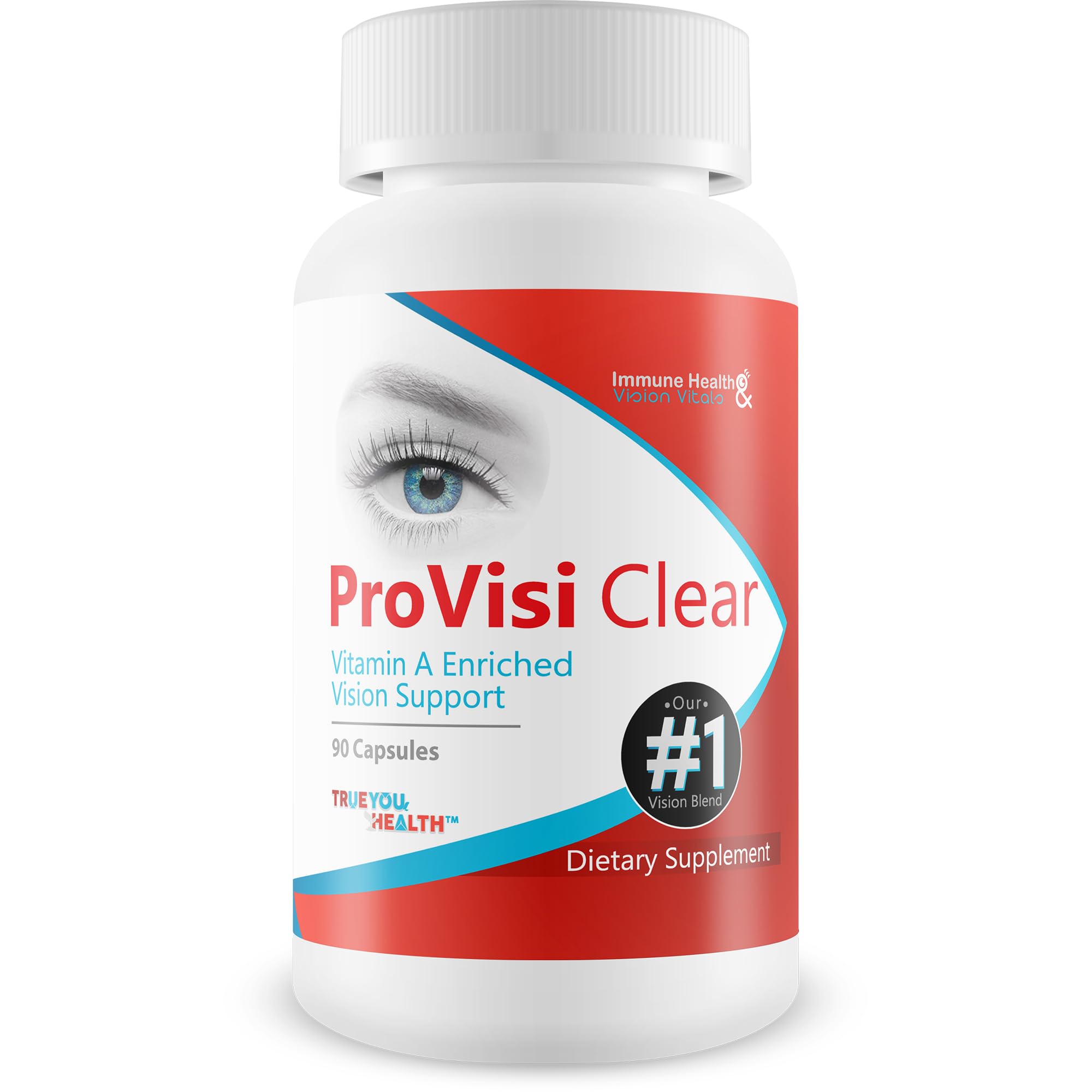 True You Health Pro VisiClear bottle for daily eye support during screen time.