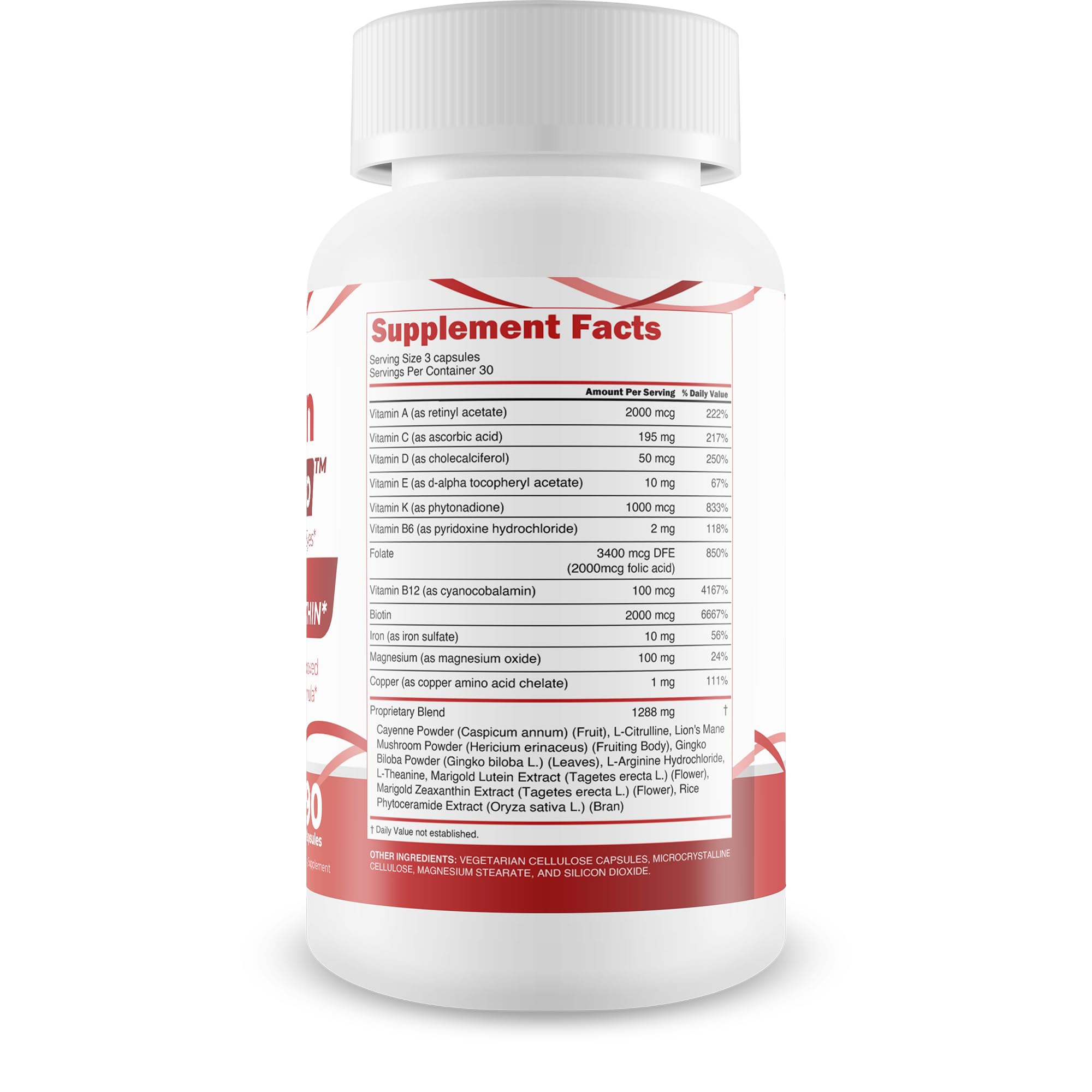 Rutein Vision Pro capsules close-up, highlighting lutein and zeaxanthin for eye nourishment.