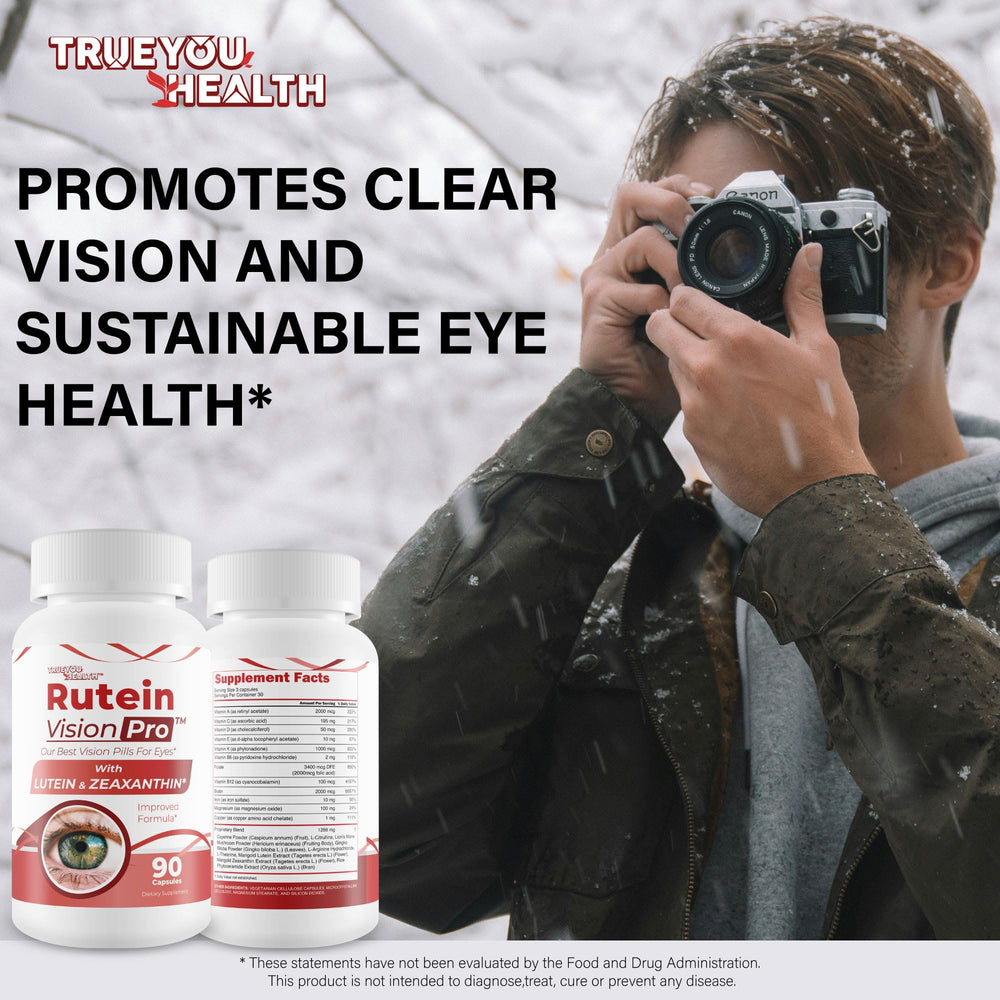 One daily serving of Rutein Vision Pro for simple eye wellness routine.