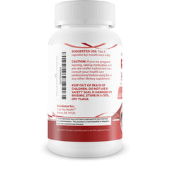Rutein Vision Pro with glass of water, suggesting hydration support for dry eyes.
