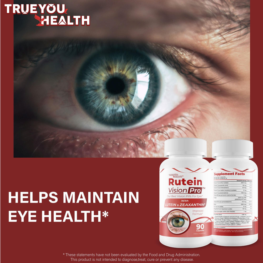 Macula and retina focus with Rutein Vision Pro, supporting visual clarity.