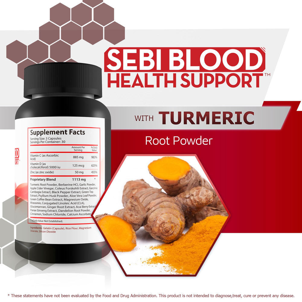 True You Health Sebi Blood Health Support green tea adds antioxidant benefits.