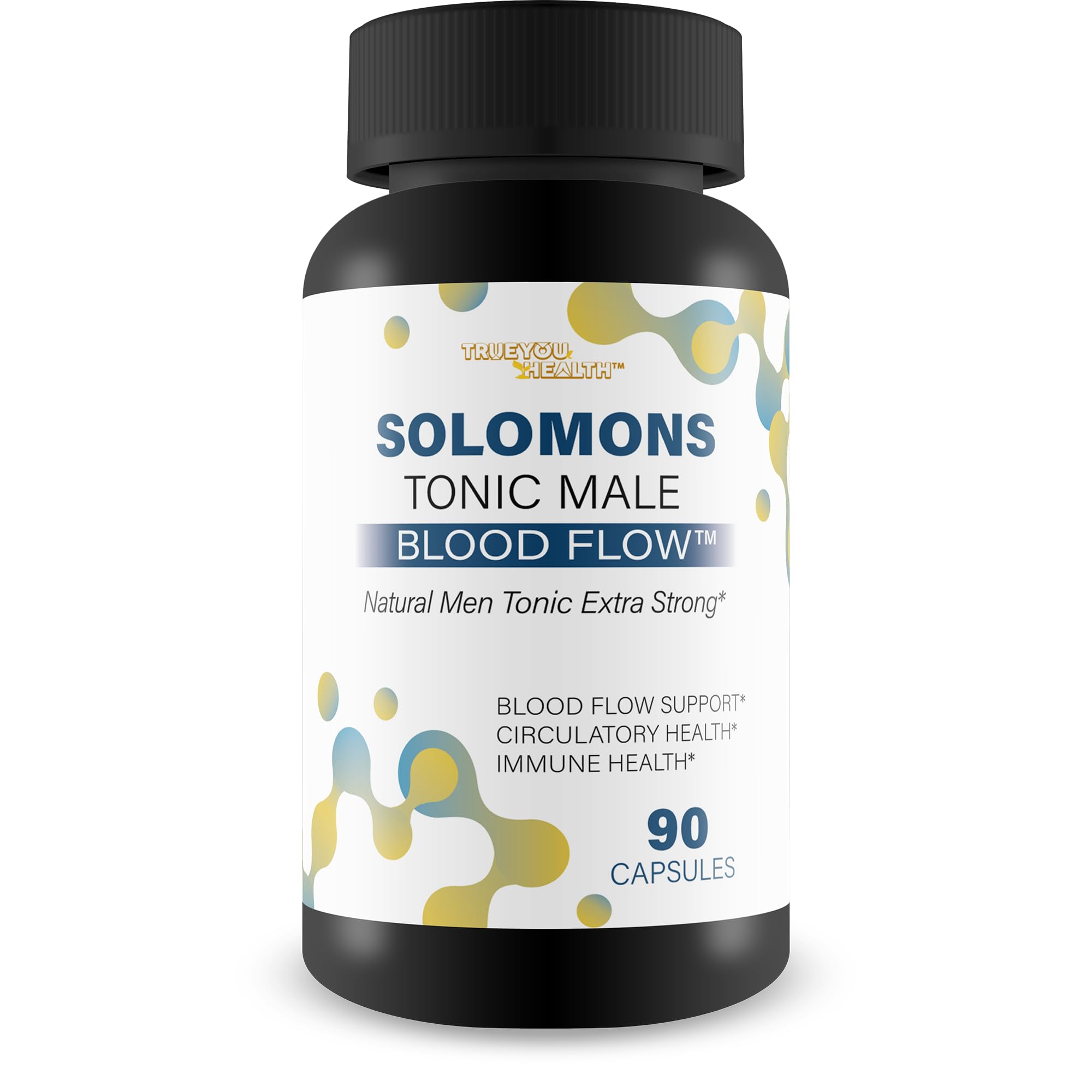 True You Health Solomons Tonic bottle front for daily circulation support.