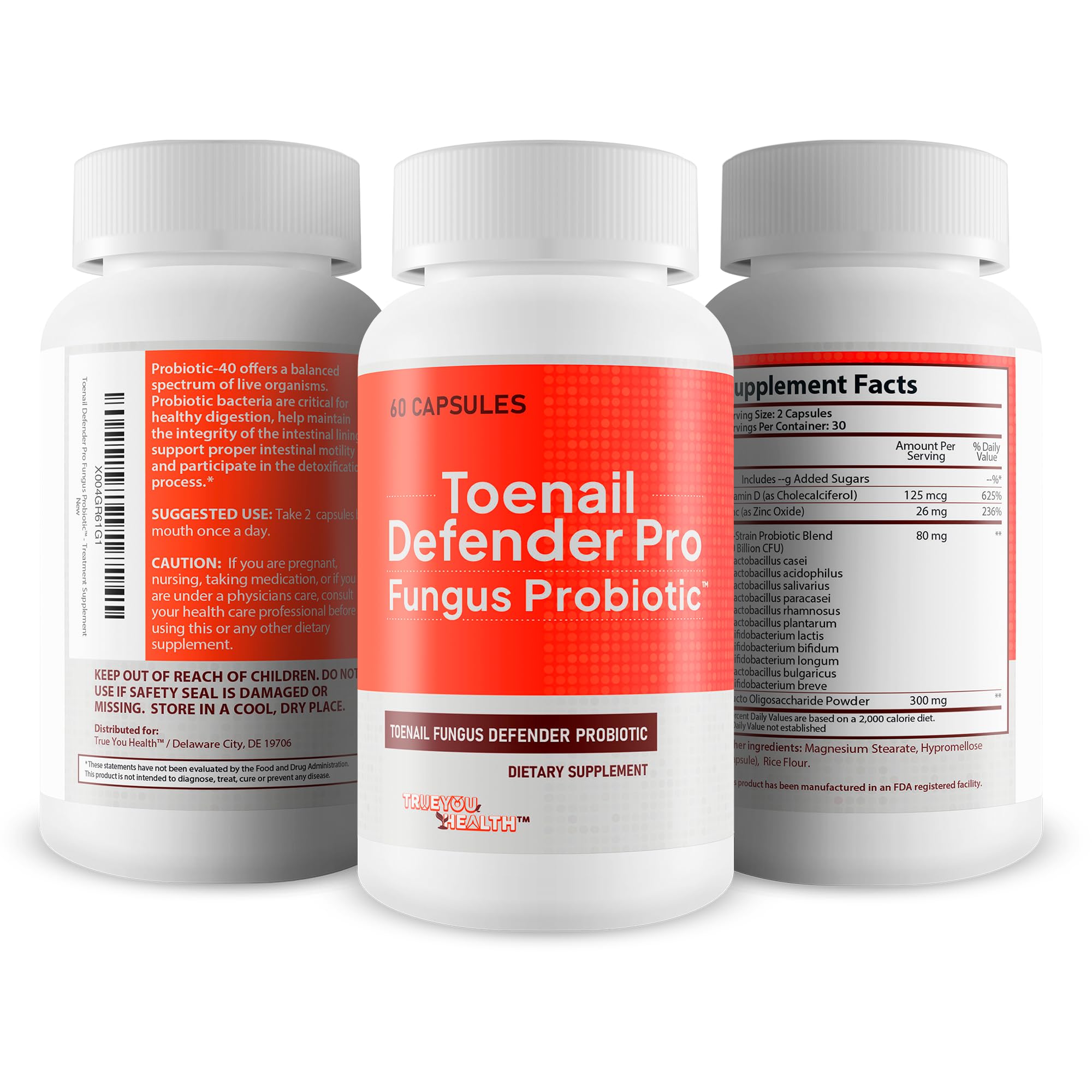 True You Health Toenail Defender Pro daily-pill pack enables steady nail care.
