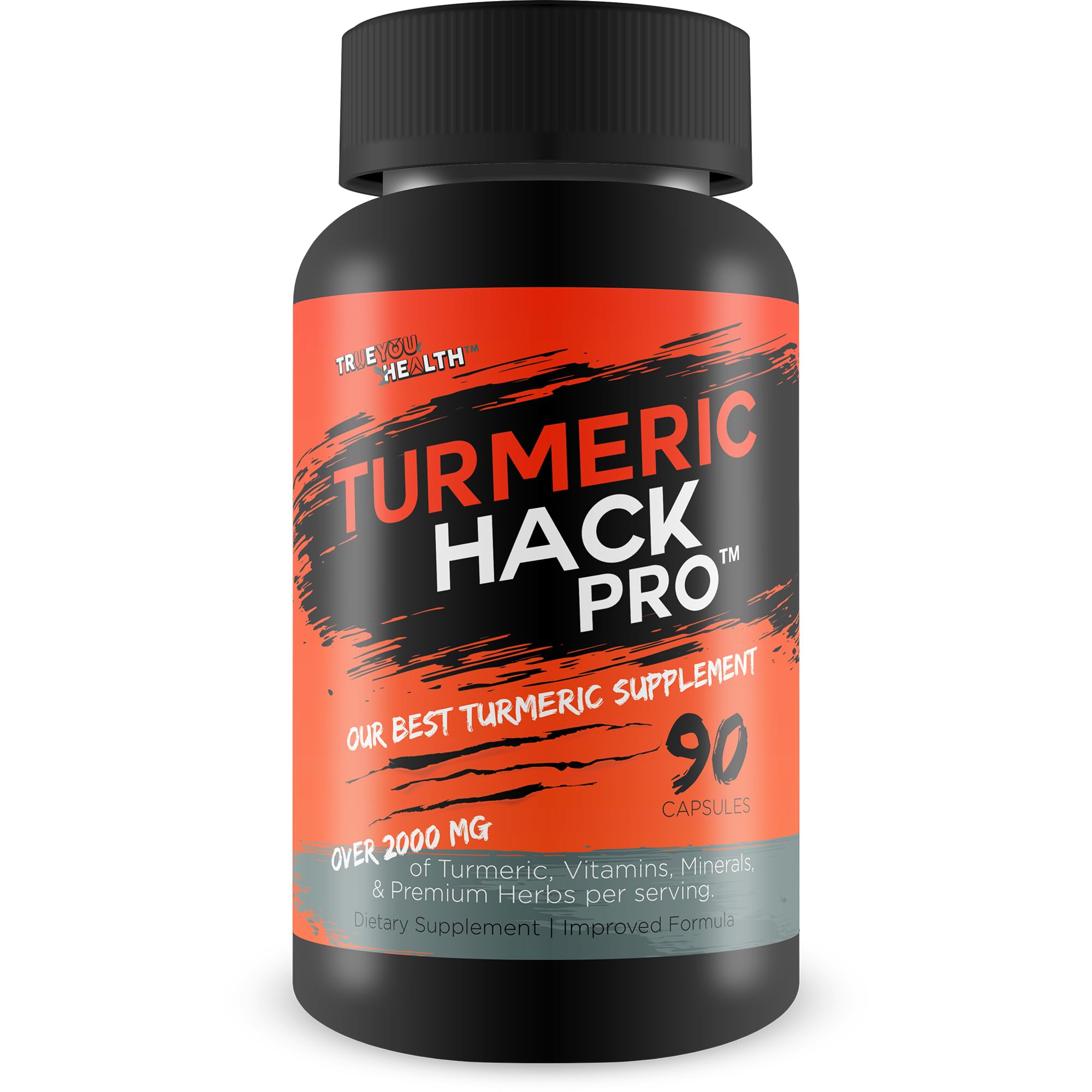 True You Health Turmeric Hack Pro bottle front for daily wellness support.