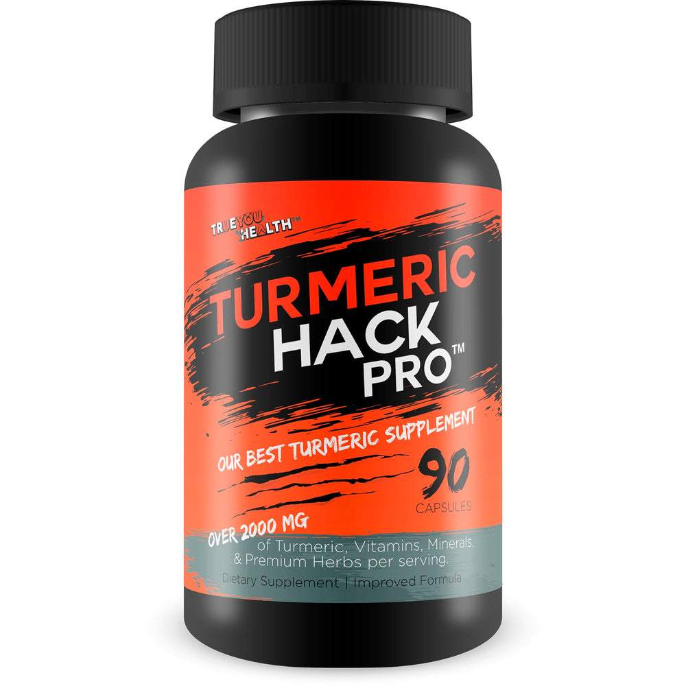 True You Health Turmeric Hack Pro bottle front for daily wellness support.