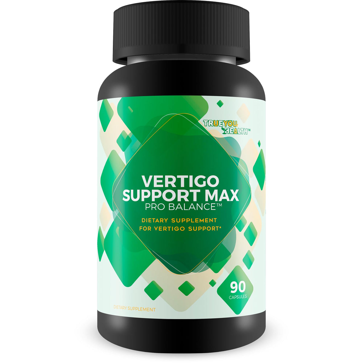 True You Health Vertigo Support Max Pro Balance front packshot highlighting a natural dizziness relief option.