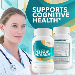 True You Health Yellow Vitamin produced in USA for trusted nerve health.