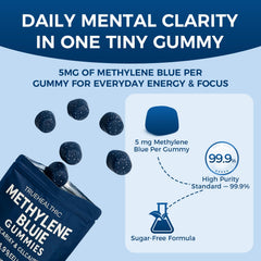 TRUEHEALTHIC Methylene Blue Gummies texture closeup