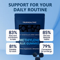 Truehealthic Methylene Blue Gummies travel on-the-go packaging