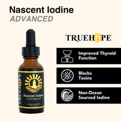 Truehope Advanced 2 Percent Iodine bottle highlights potent, pure elemental iodine