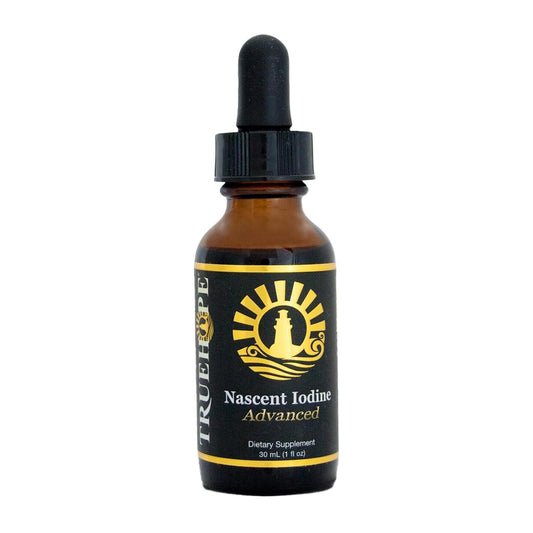 Truehope Nascent Iodine bottle showing pure, fast-absorbing drops for daily wellness
