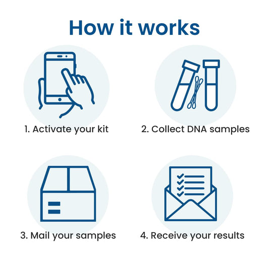 TrueLabs PaternityLab collection kit for alleged father with simple guidance.