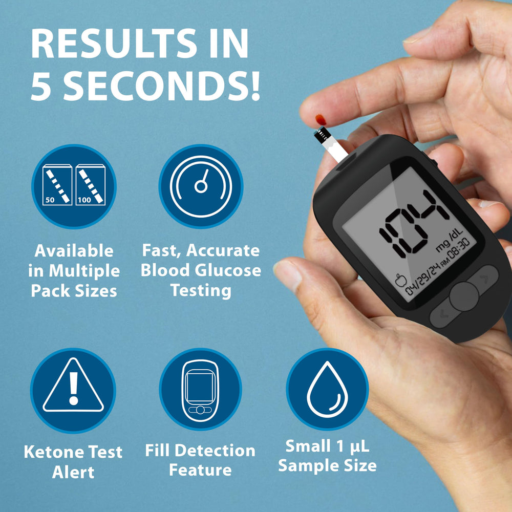 TRUENESS before and after meal tagging with ketone alerts for daily management.