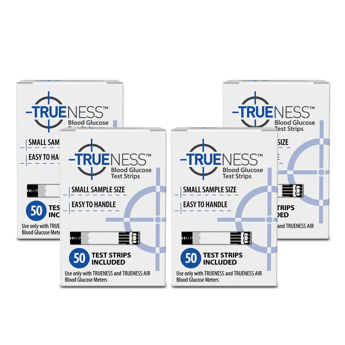TRUENESS test strips in a 200-count pack for reliable home glucose checks.