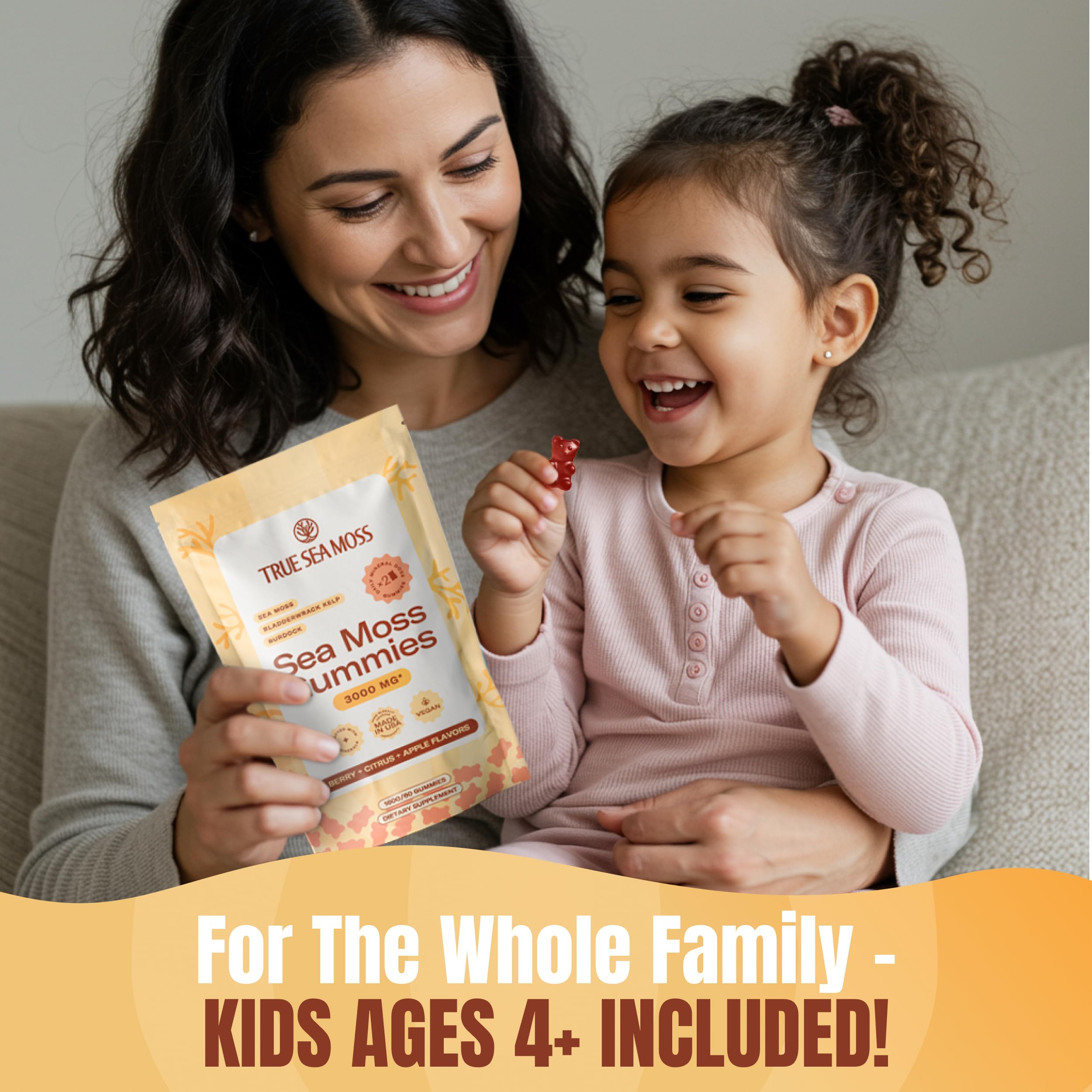 TrueSeaMoss Gummies burdock-root-ingredient highlights plant-based blend.