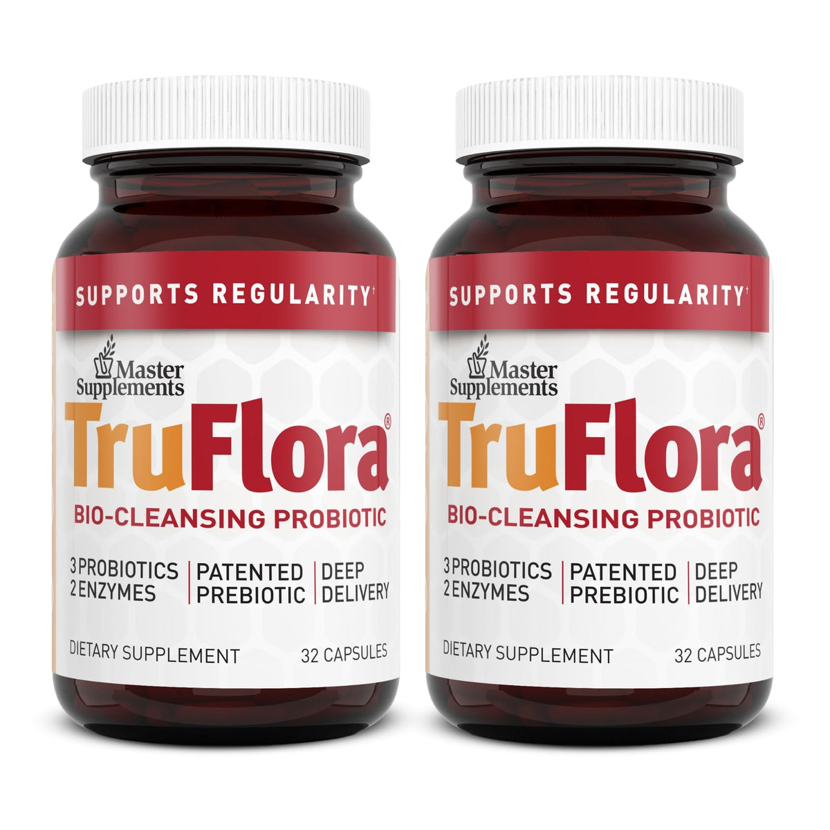 TruFlora Master Supplements bottle front for convenient gut health support