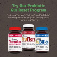 TruFlora Master Supplements reseal cap demonstrating shelf-stable storage