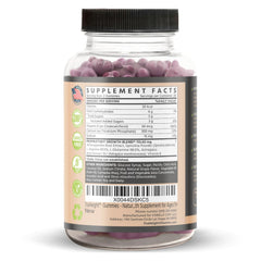 Close-up of TruHeight gummies showing chewy texture and grape flavor for daily use.