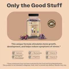 Kids chewing TruHeight gummies illustrates a kid-friendly growth supplement.