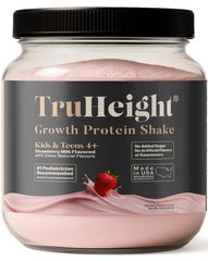 TruHeight Growth Protein Shake strawberry milk bottle for kids