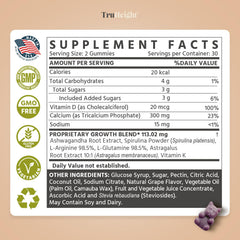 Tricalcium phosphate indicated for faster absorption and bone mineral support.