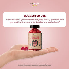 TruHeight digestive label communicates kid-friendly ingredients and easy consumption.