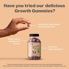 Ashwagandha plant paired with TruHeight, highlighting natural ingredient blend.