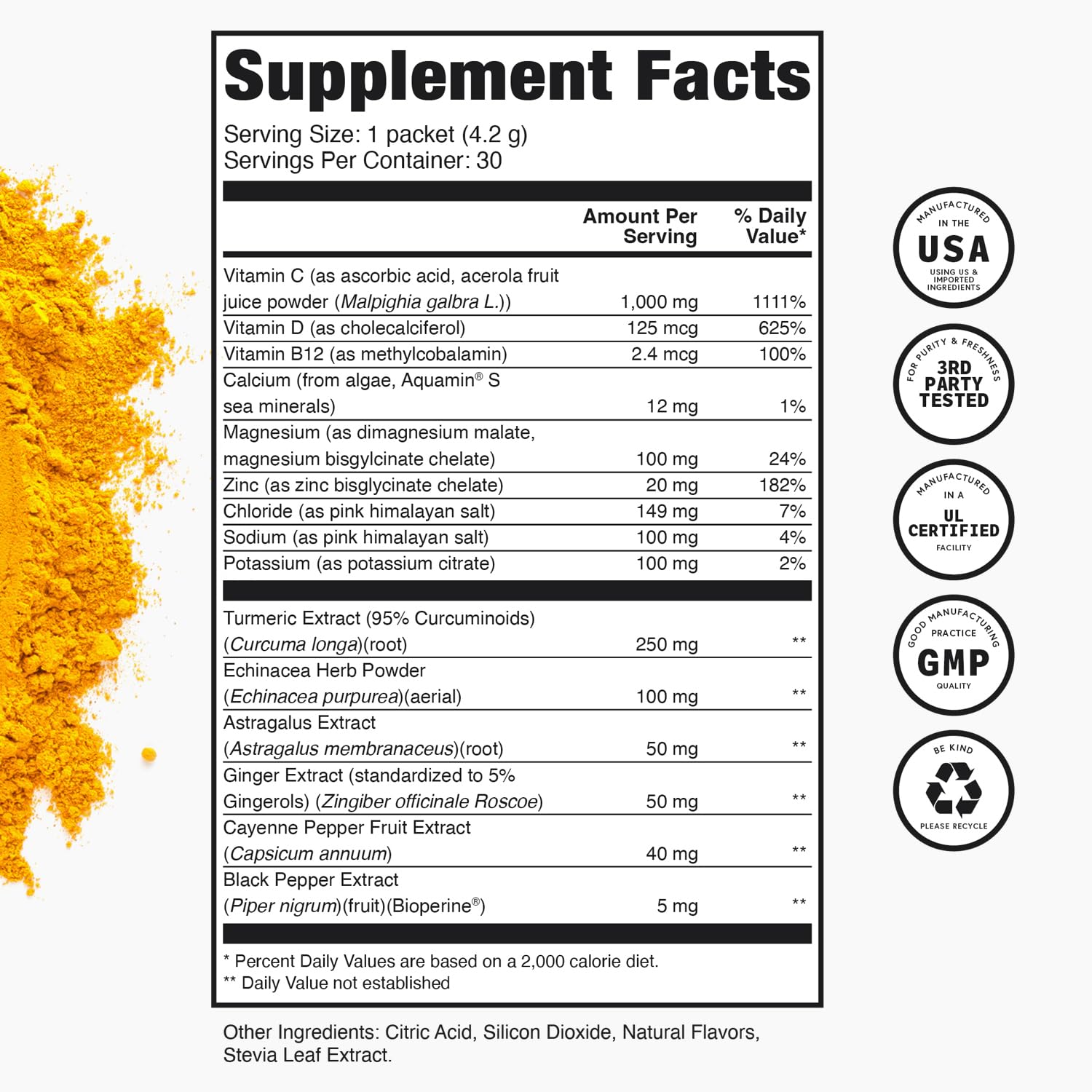 TRULEAN Everyday Wellness Shot vitamin C boost in citrus flavor for daytime energy.
