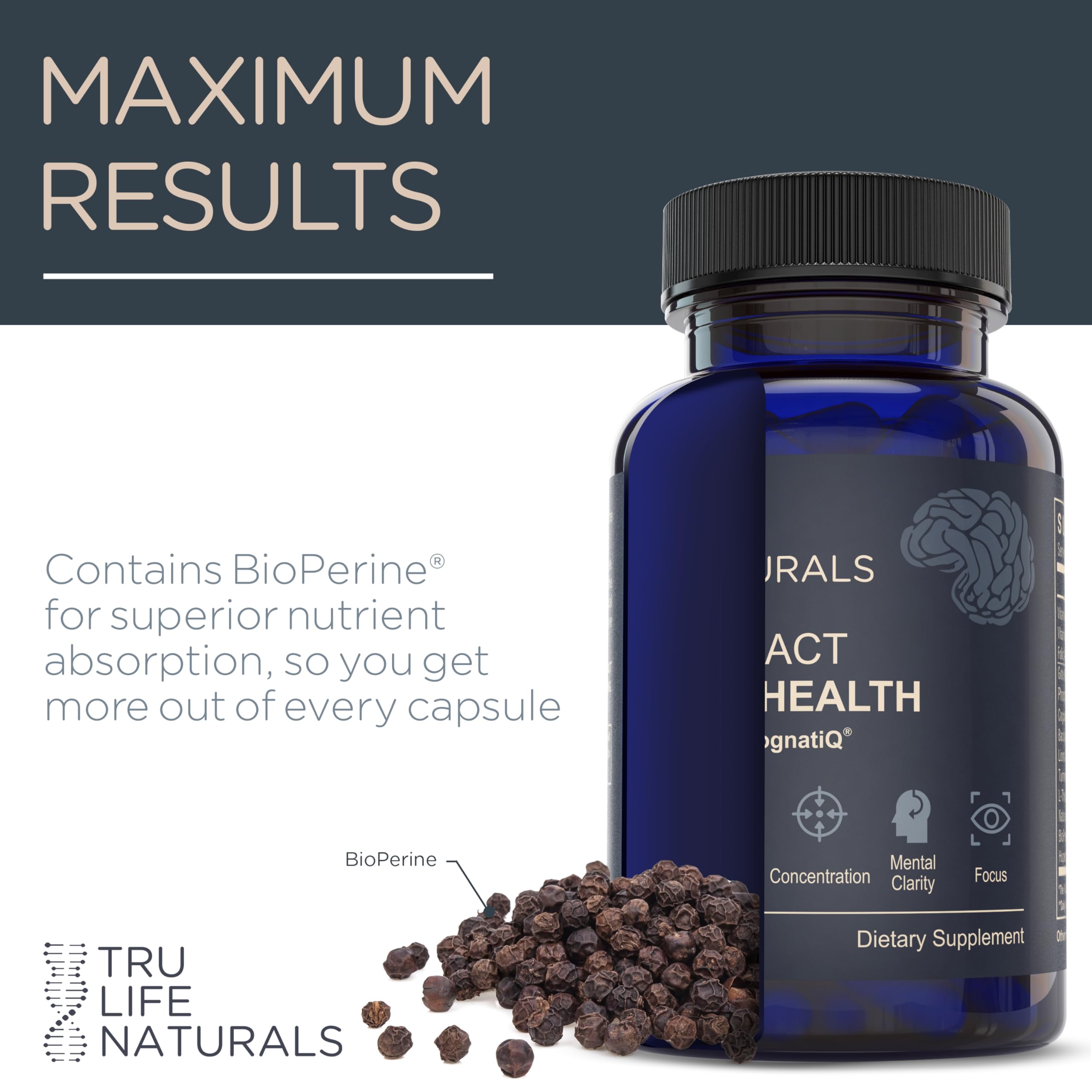 TRULIFE NATURALS NEUROACT ingredients preview hints at holistic brain health.