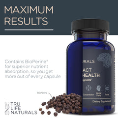 TRULIFE NATURALS NEUROACT ingredients preview hints at holistic brain health.