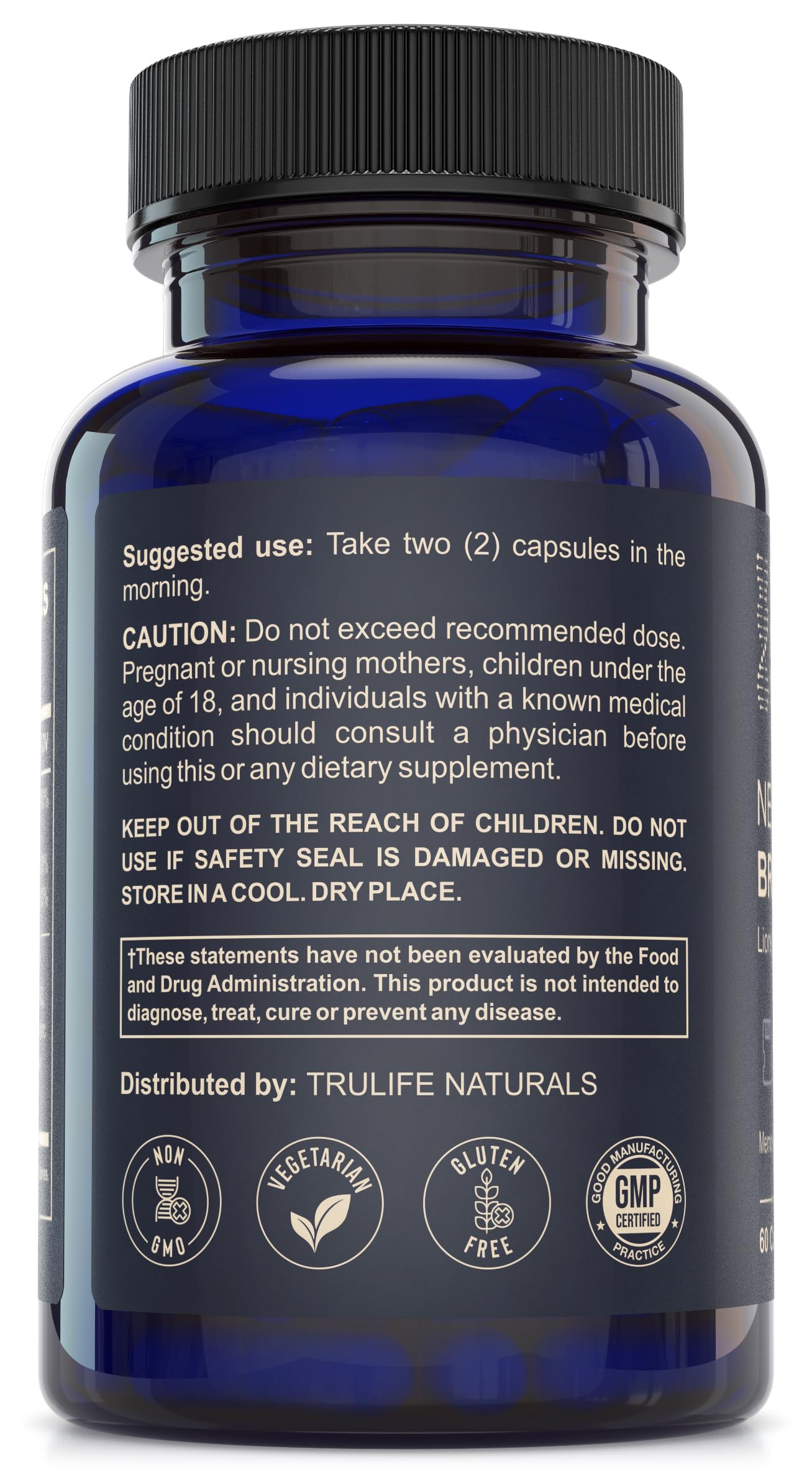 TRULIFE NATURALS NEUROACT mood support close-up.