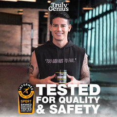 Truly Genius magnesium powder athlete endorsement highlights trusted formulation by James Rodriguez.