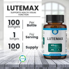 TrueMed Lutemax icon representing heart health alongside eye support