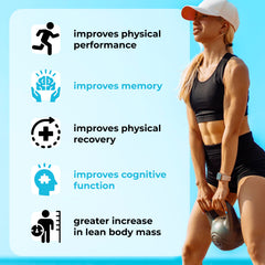 TRUMETA creatine monohydrate powder scoop highlighting convenient pre-workout use