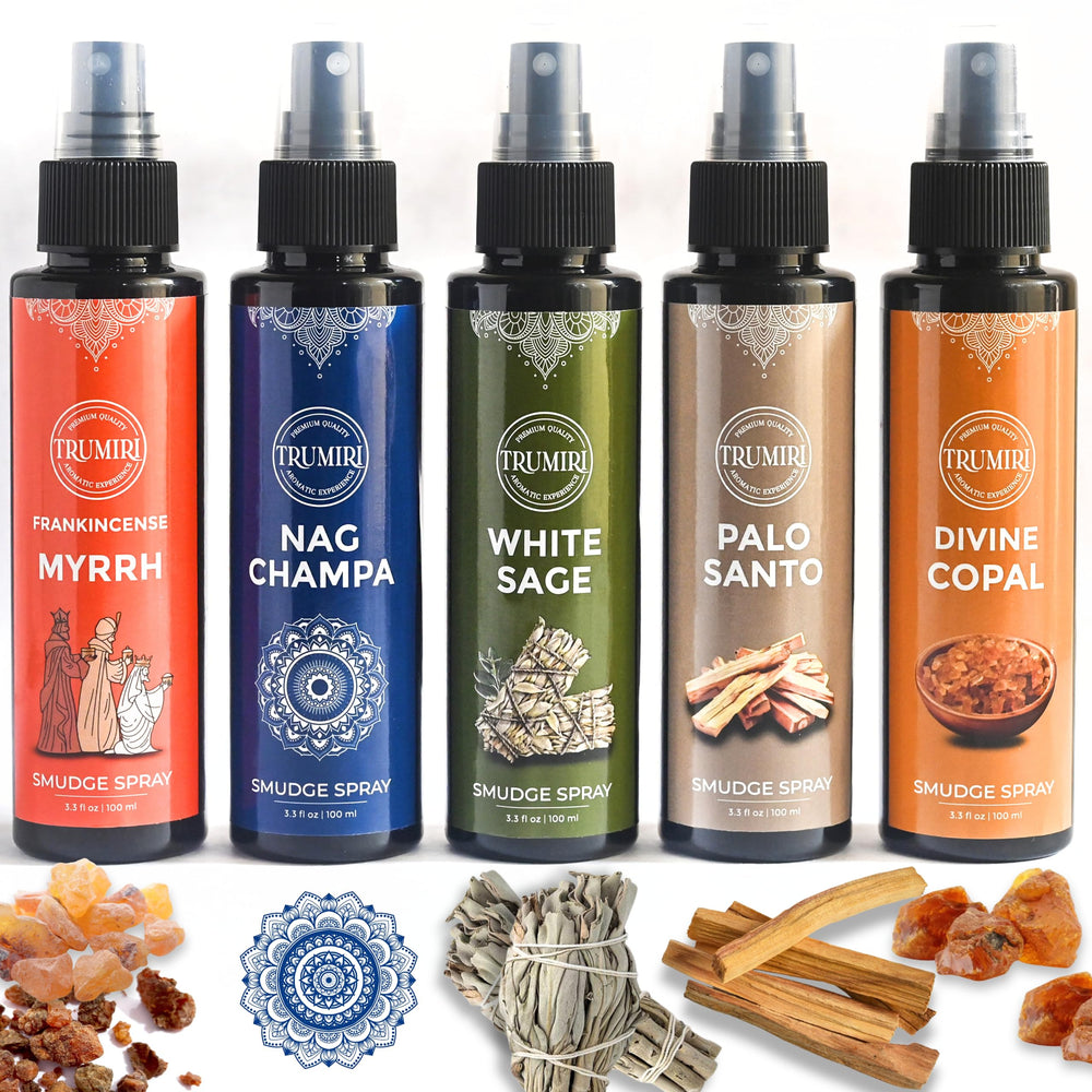 TRUMIRI White Sage smudge spray bottle for calming spaces and spiritual ambiance